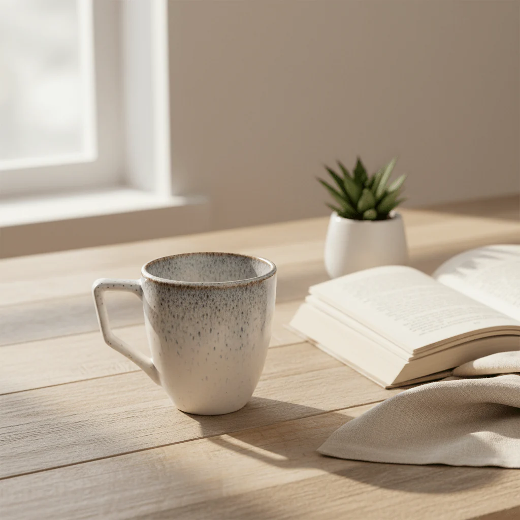 Fairmont & Main Tea/Coffee Mugs - Blue/Grey Speckled (X4) WSP38 - Image 3