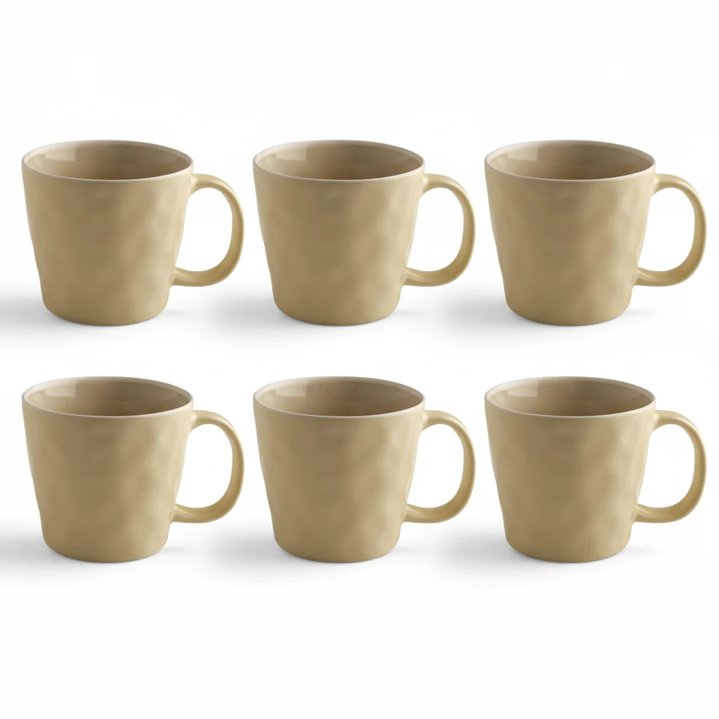 Fairmont & Main Vie Naturelle Cream Mugs - (Set of 6)