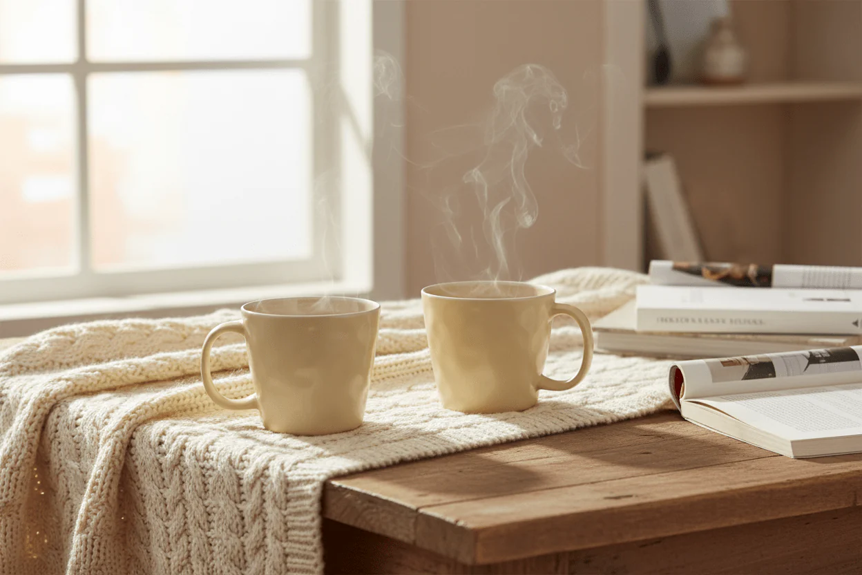 Fairmont & Main Vie Naturelle Cream Mugs - (Set of 6) - Image 3