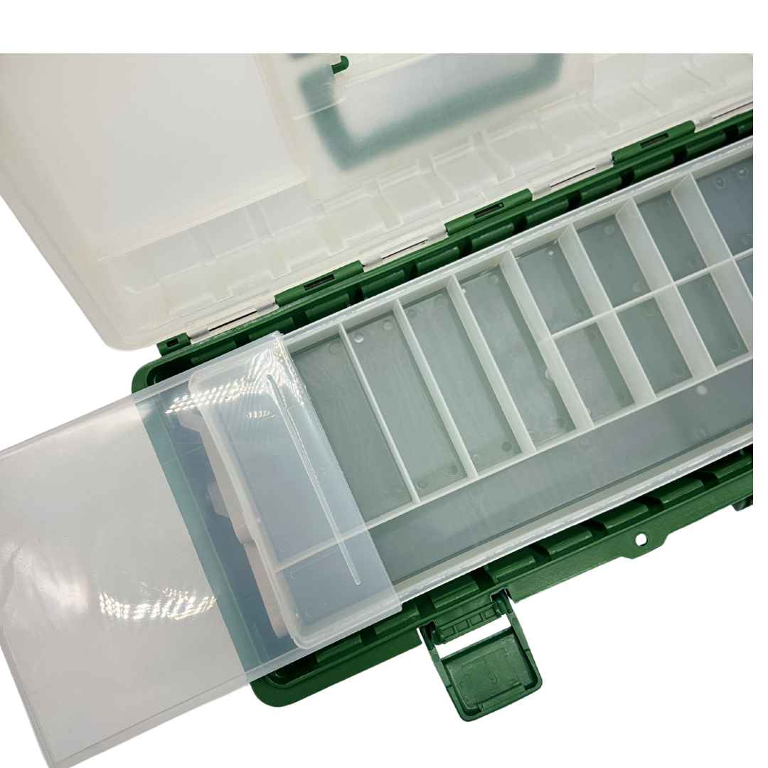 Fishing Tackle Box - Green (36cm) - Image 5