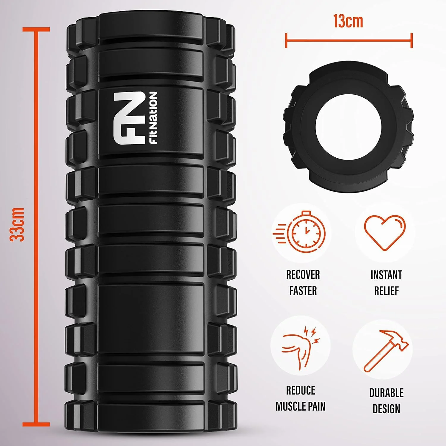 Fit Nation Foam Roller for Muscle Massage - Image 2