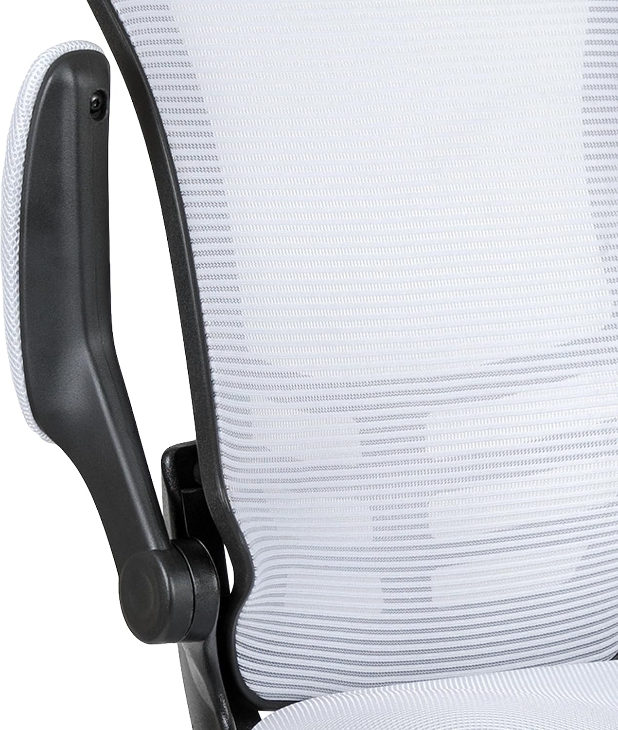 Flash Furniture Adjustable Drafting Chair - White Mesh - Image 10