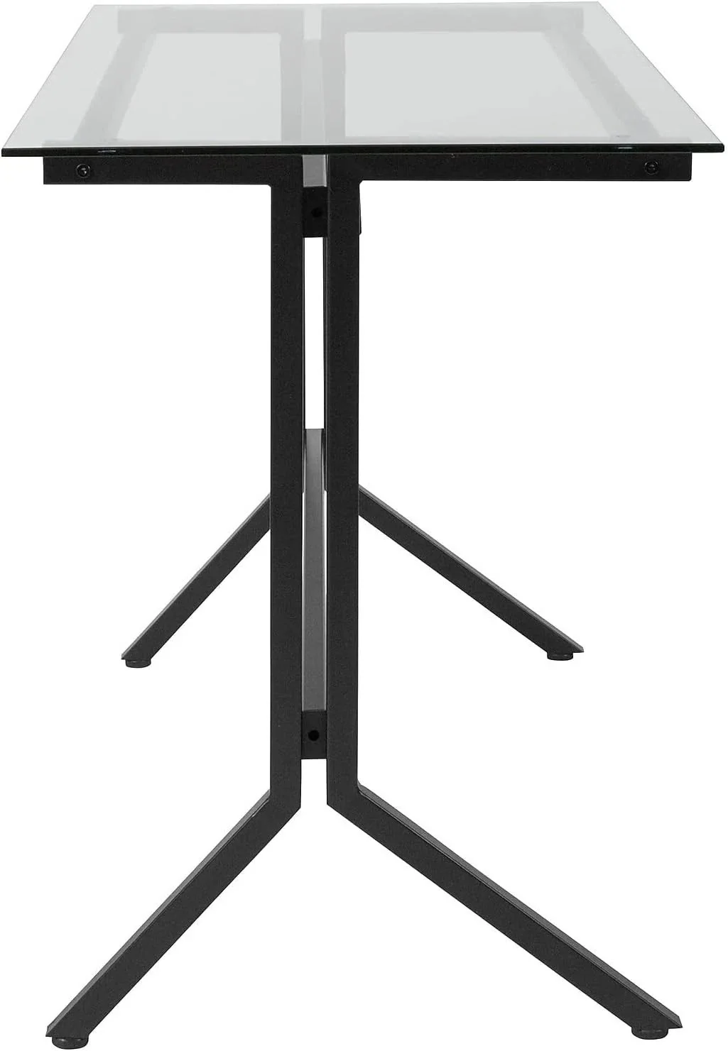 Flash Furniture Glass Computer Desk with Black Metal Frame - Image 4