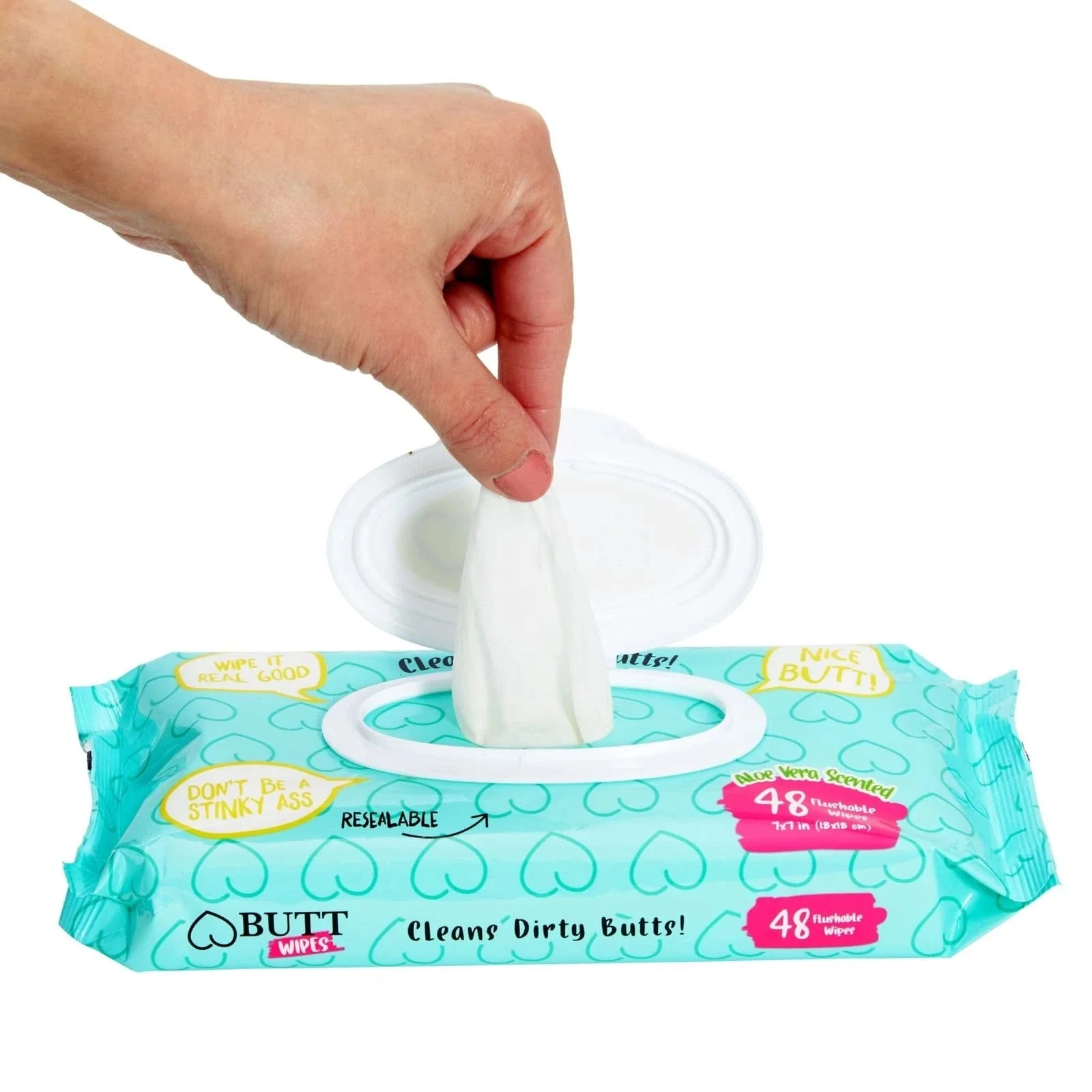 Flushable Aloe Vera Butt Wipes - 10 Pack (480 wipes) - Image 5