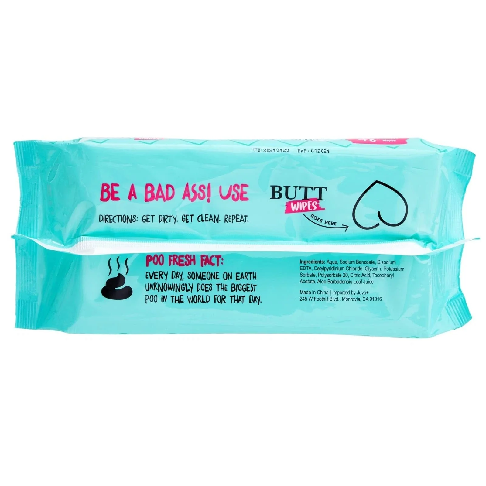 Flushable Aloe Vera Butt Wipes - 10 Pack (480 wipes) - Image 6