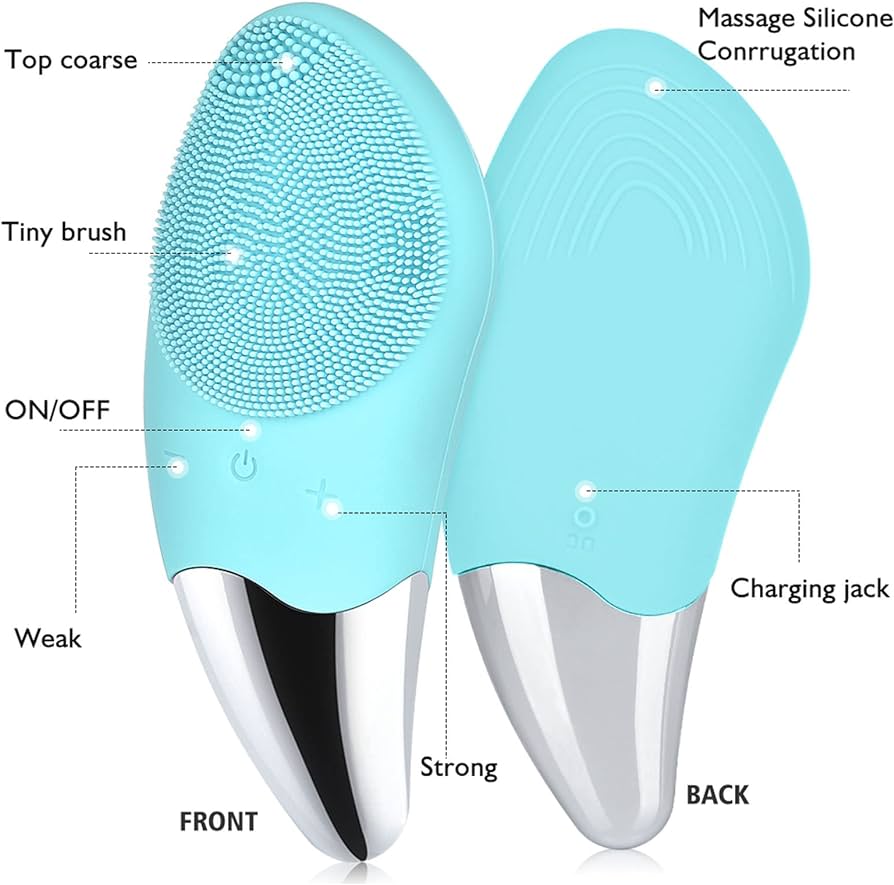 Fortify Electric Facial Cleansing Brush - Aqua - Image 2