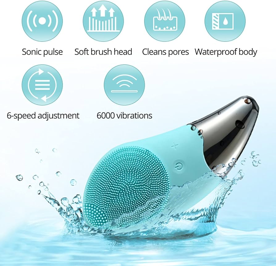 Fortify Electric Facial Cleansing Brush - Aqua - Image 3