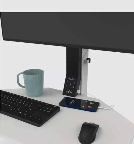 Freedom Single Screen Sit Stand Electric Riser Desk Converter - Image 2
