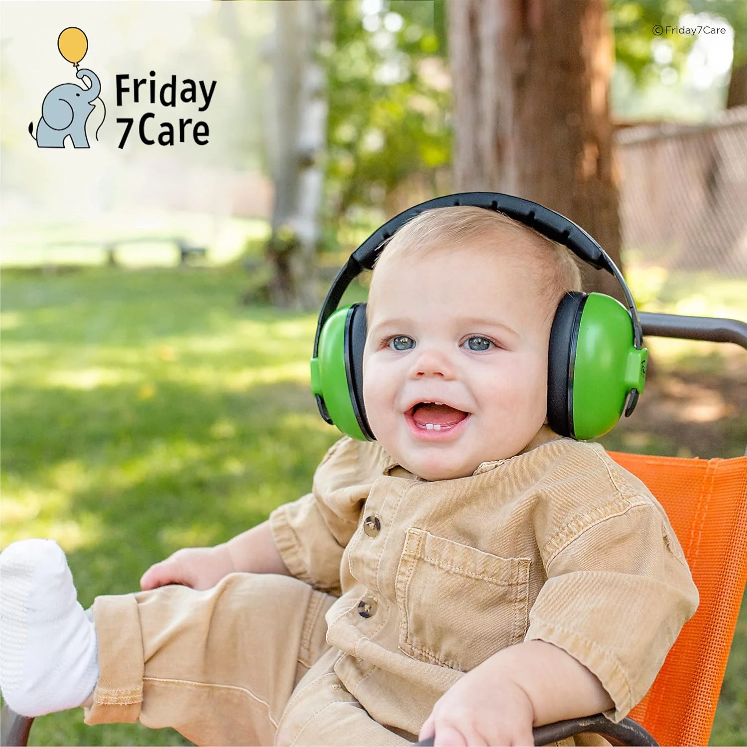 Friday 7Care Ear Protection Noise Cancelling Headphones (0-24 Months) - Green - Image 6