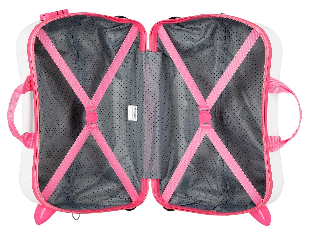 Frozen Red Pink White Ride on Kids Suitcase - Elsa Magic - Image 4