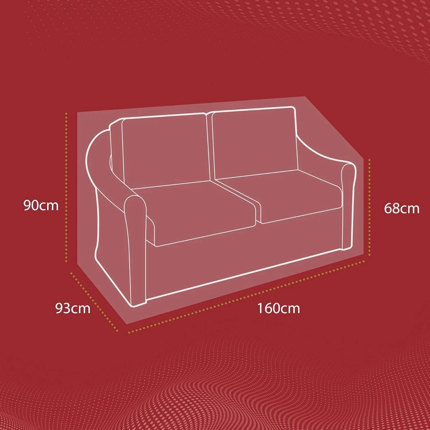 Gardman Modular 2 Seater Garden Sofa Cover - Grey - Image 3