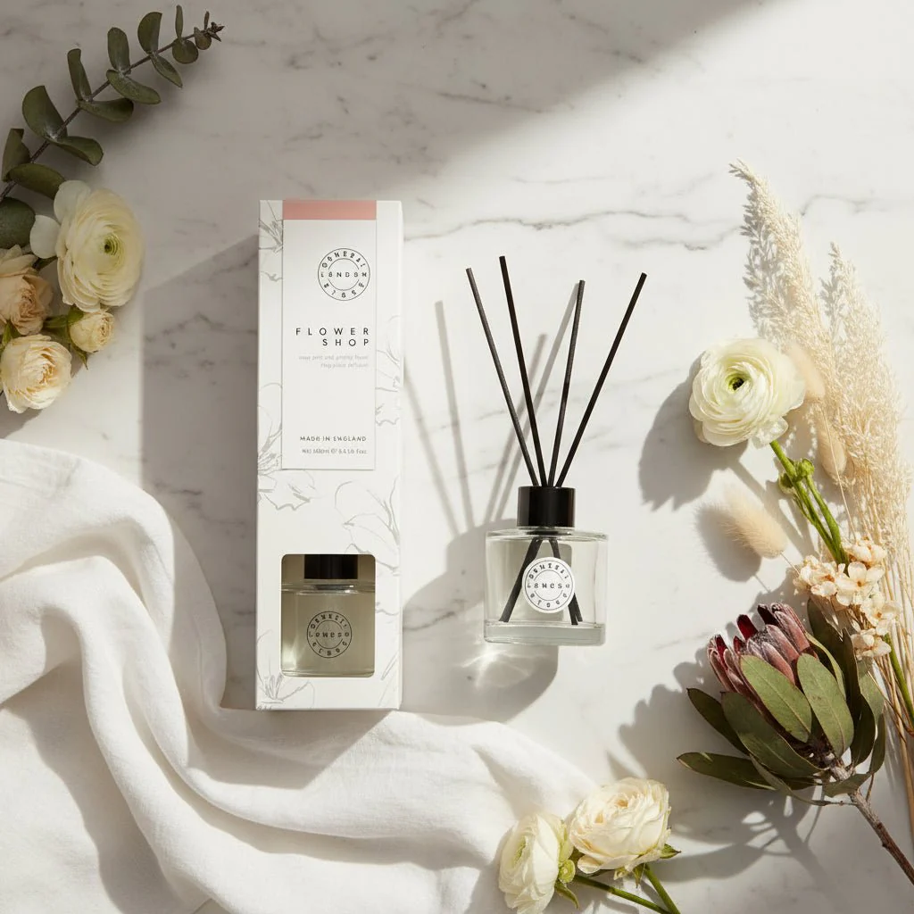 General Store Floral Scented Diffuser 100ml Rose Pink - Image 2