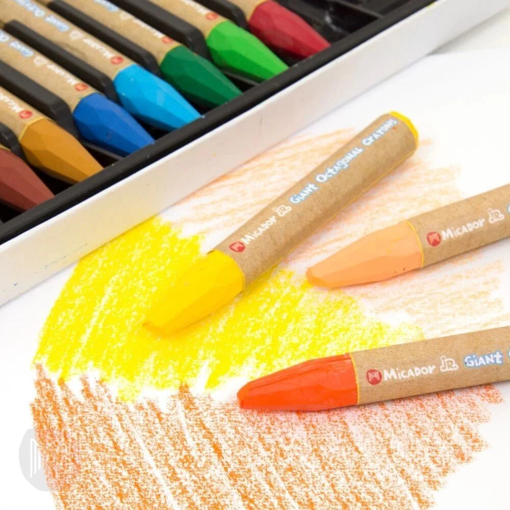 Giant Octagonal Crayons - 12 Colours (3+YRS) - Image 3