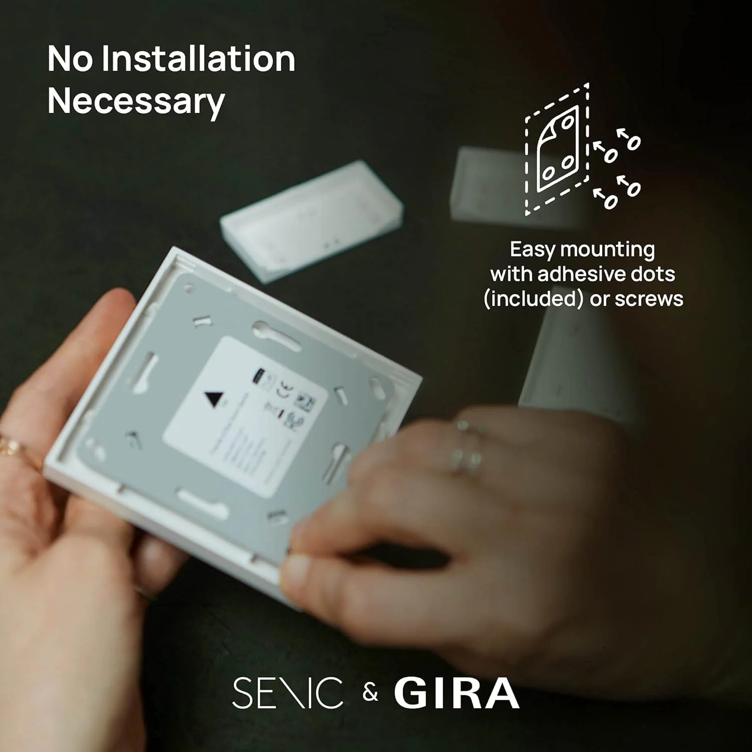 GIRA + Senic Friends of Hue Smart Switch - Philips Hue - Black - Image 4
