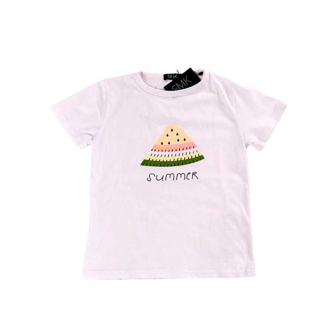 Girls 2 Piece White and Pale Pink T-Shirt & Tulle Skirt (Various Sizes) - Image 3