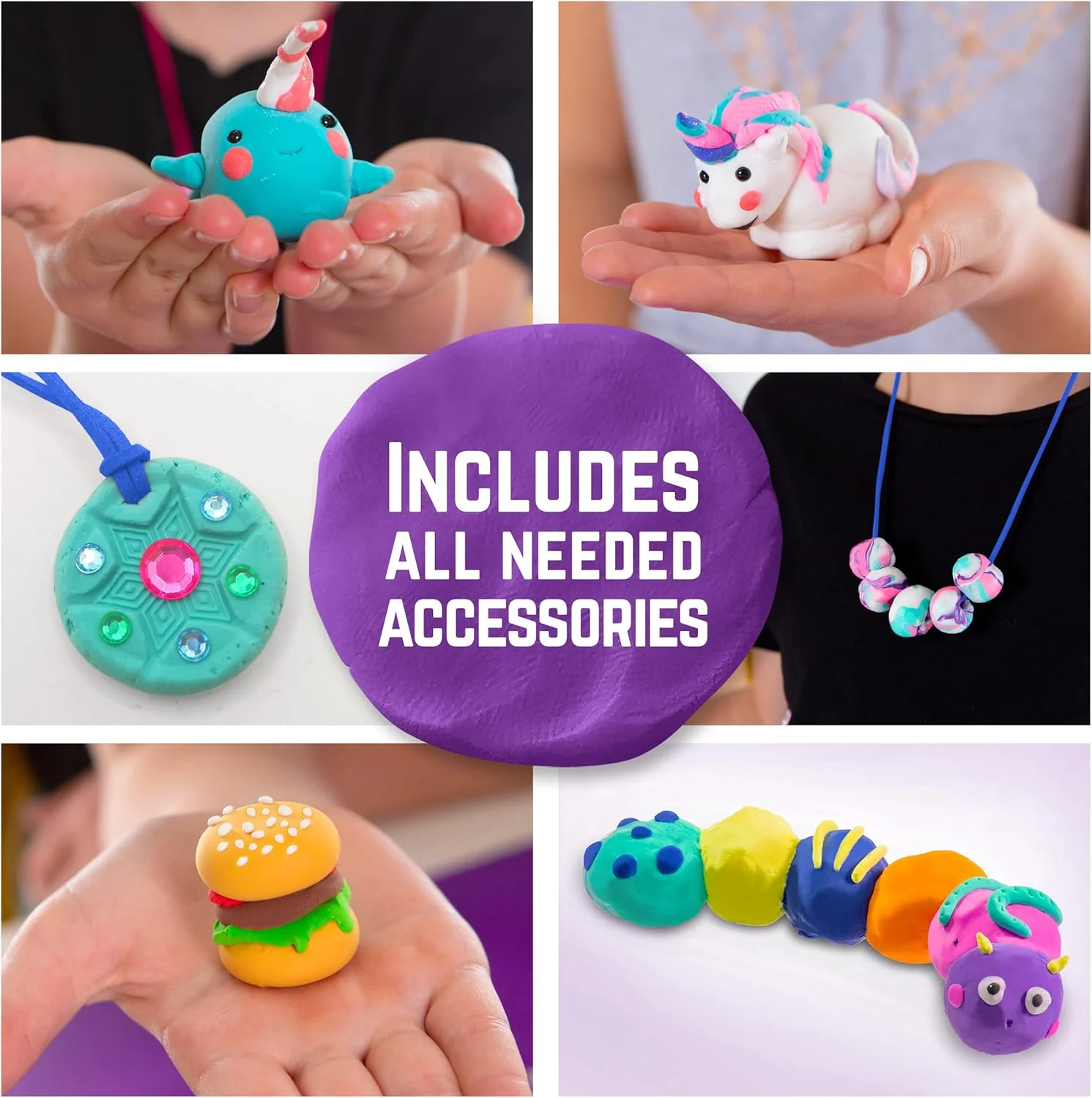 GirlZone Air Dry Clay Ultimate Craft Kit for Kids - Image 7