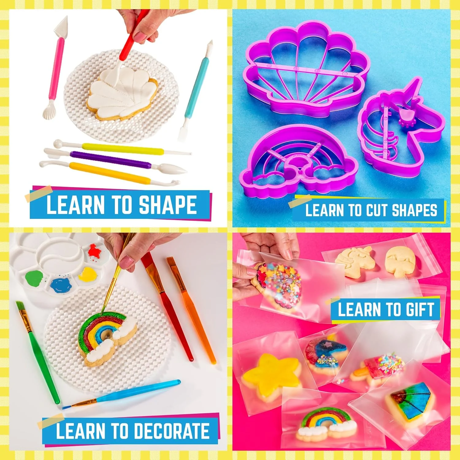 GirlZone Cookie Art Bakery Kit - Decorate Cookies Using Baking Accessories - Image 2