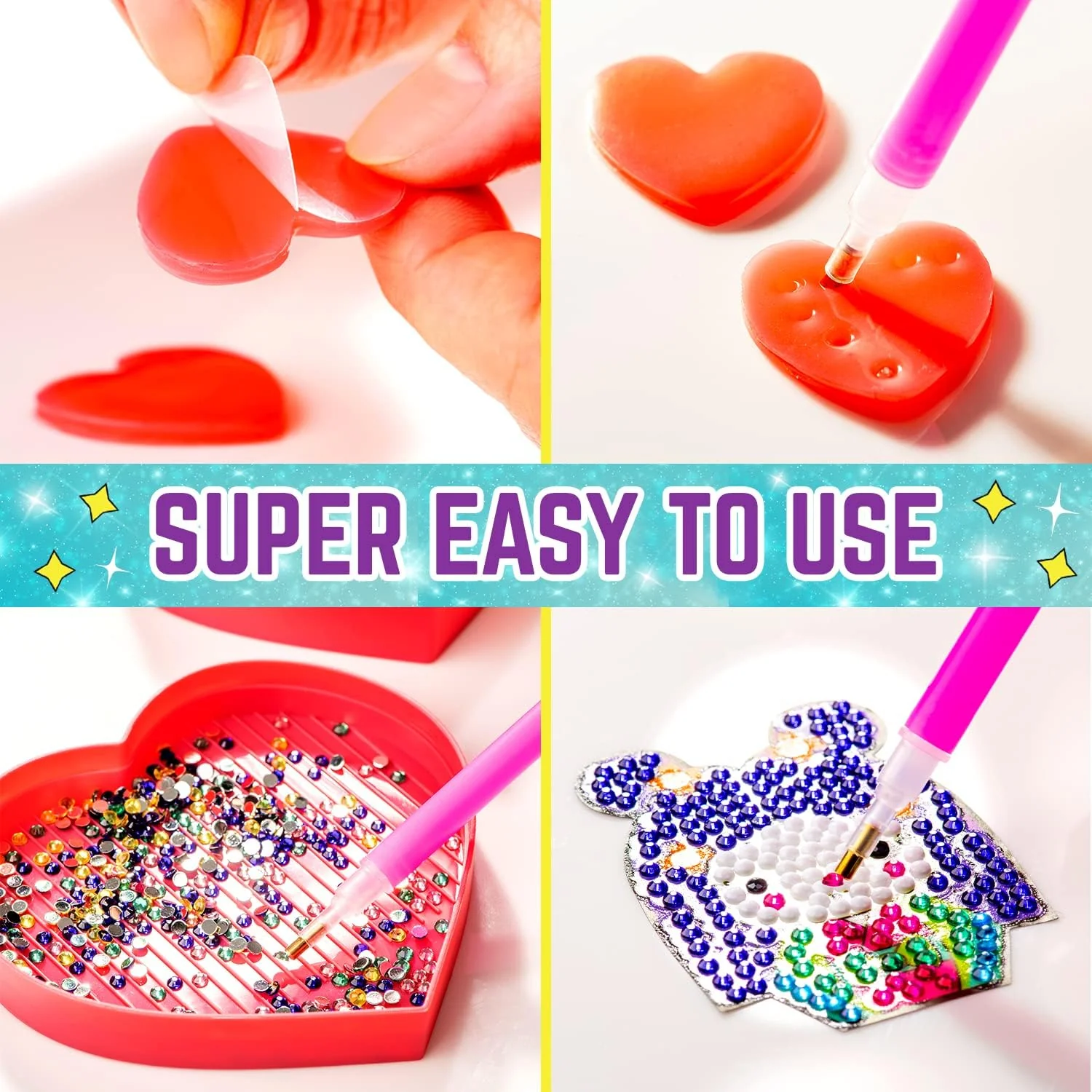 GirlZone Diamond Gem Art Kit For Kids - Image 2