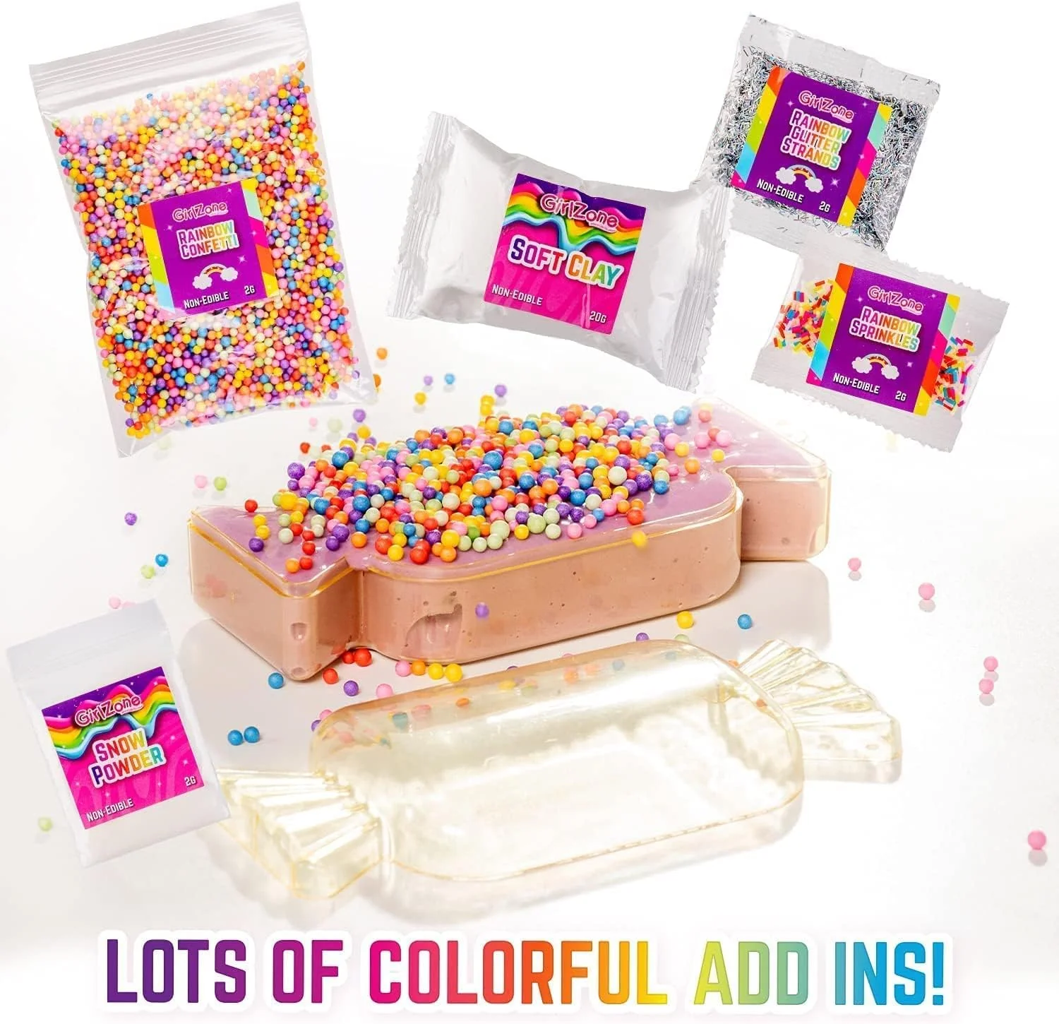 GirlZone Rainbow Candy DIY Slime Kit - Image 6