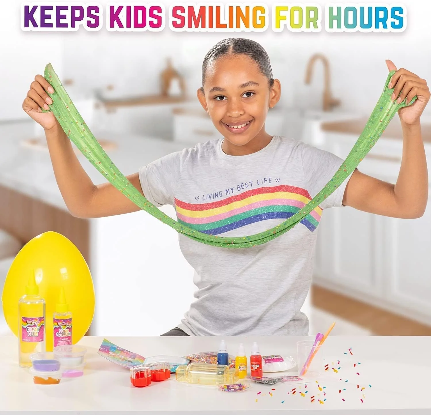 GirlZone Rainbow Candy DIY Slime Kit - Image 7