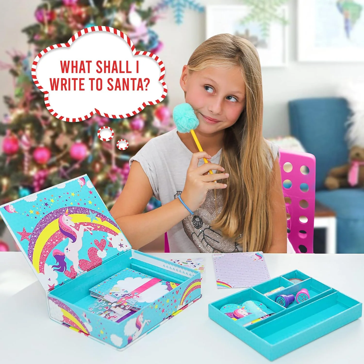 GirlZone: Unicorn Letter Writing Set - 45 Piece - Image 2