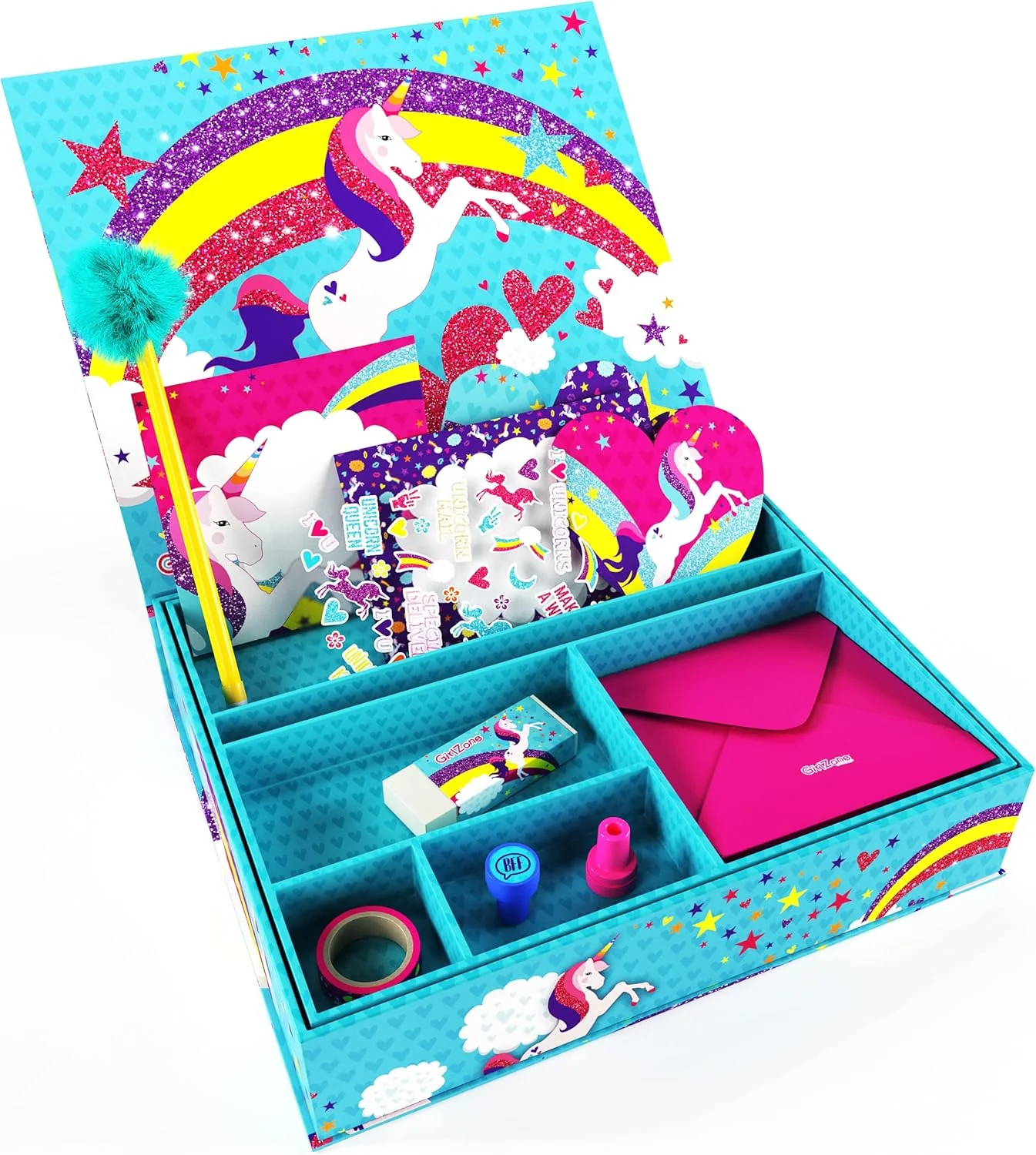 GirlZone: Unicorn Letter Writing Set - 45 Piece - Image 3