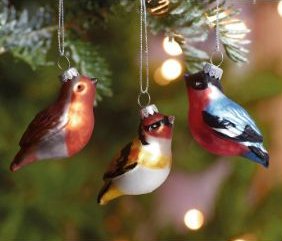 Glass British Birds Christmas Glass Bauble Assorted - Set of 6 - Image 2