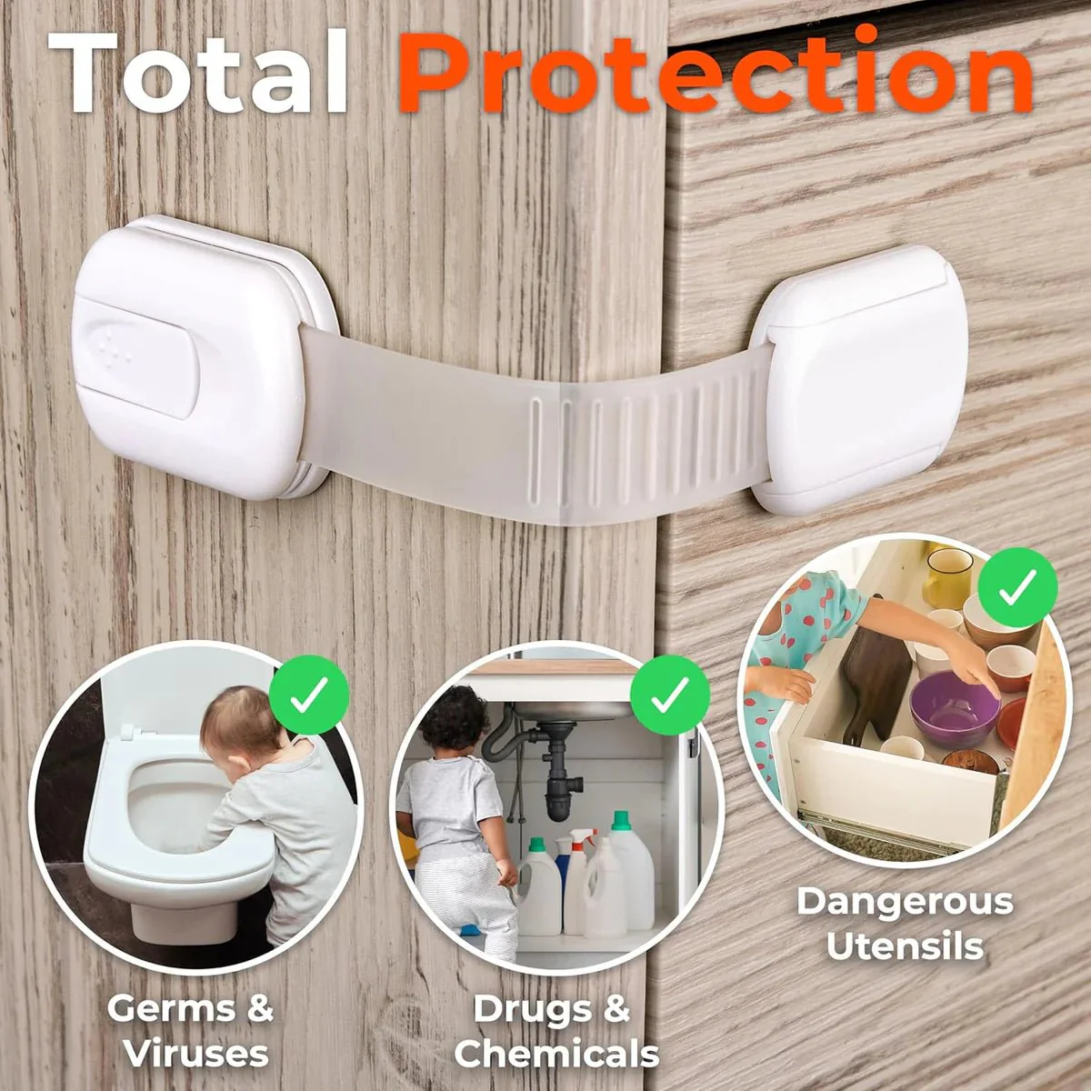 GoKiddo Child Adjustable Safety Lock - 4pcs - Image 6