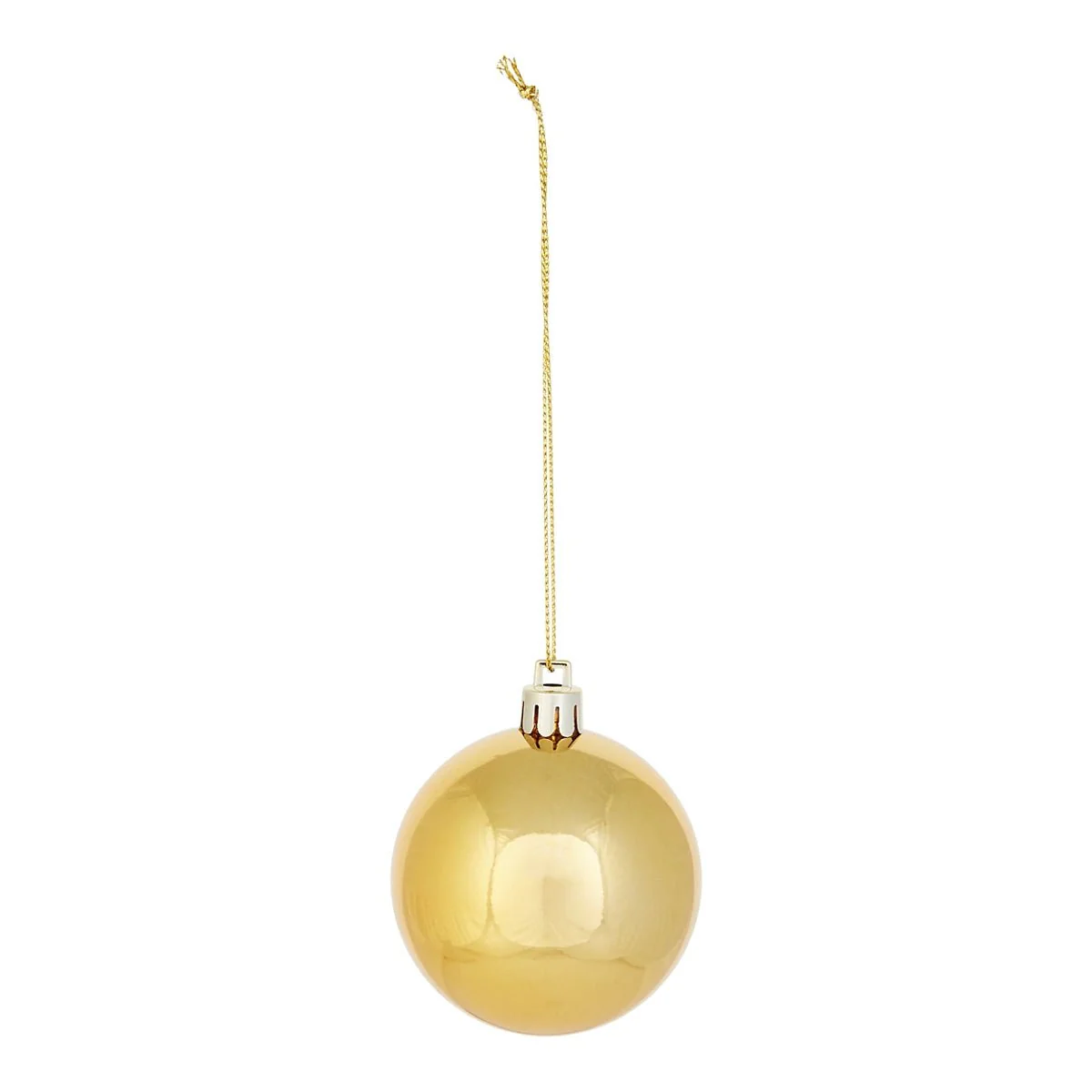 Gold effect Plastic Christmas Bauble Decoration Set - Pack of 40 - Image 2
