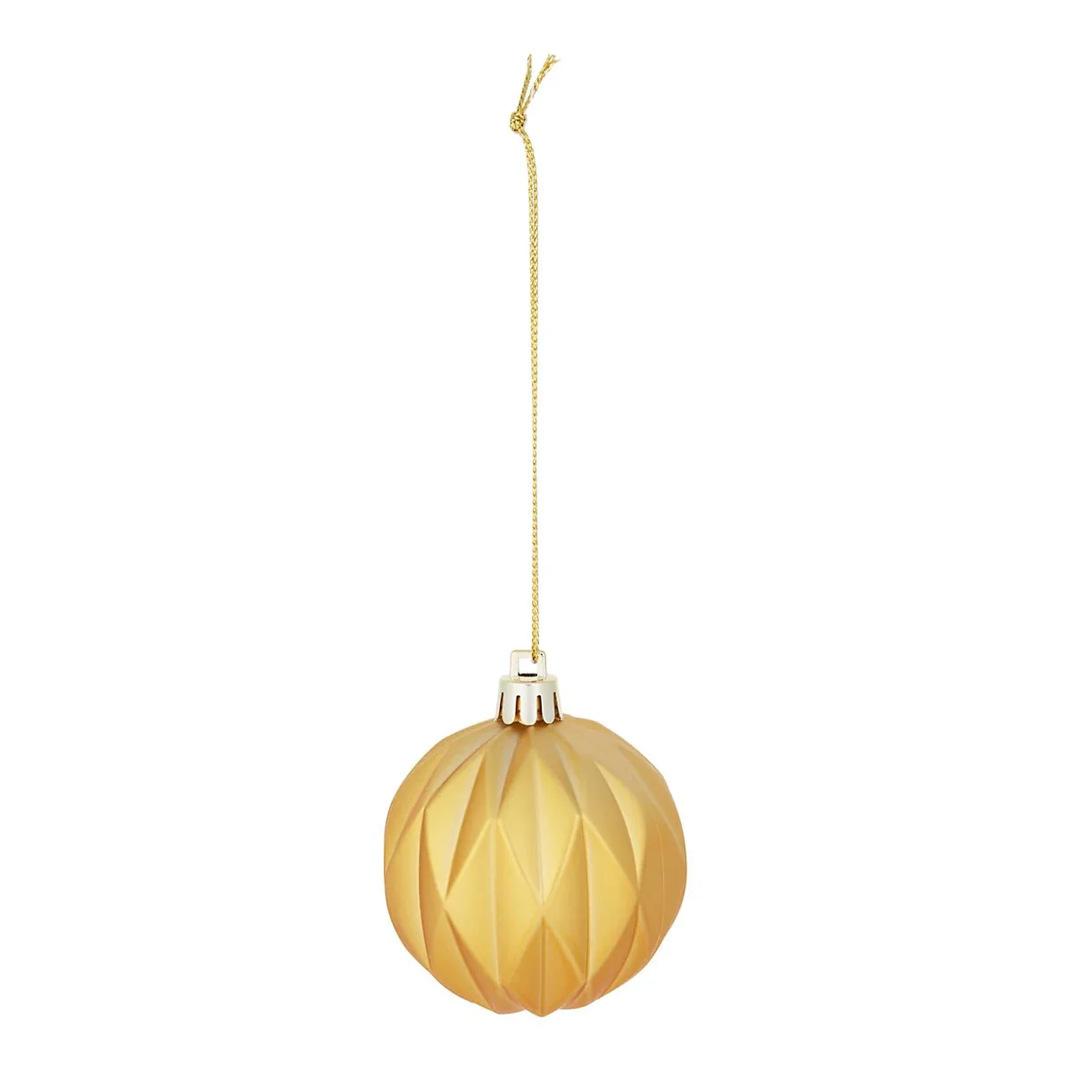 Gold effect Plastic Christmas Bauble Decoration Set - Pack of 40 - Image 7