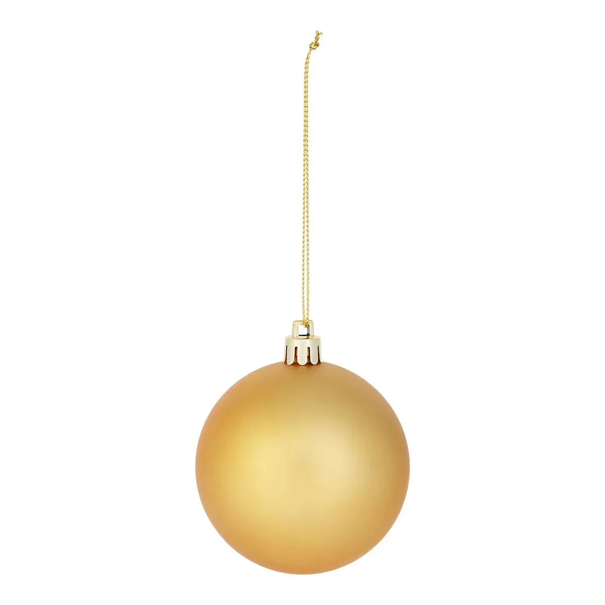 Gold effect Plastic Christmas Bauble Decoration Set - Pack of 40 - Image 8