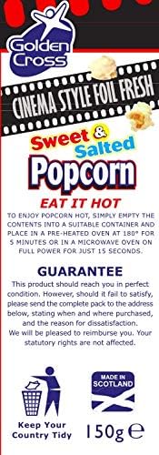 Golden Cross Sweet &amp; Salted Popcorn Cinema Style - 150g X 10 Packs - Image 4