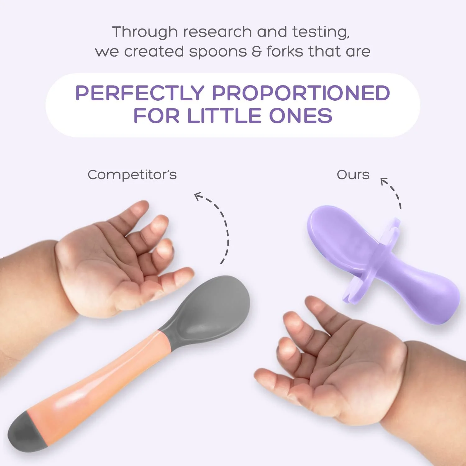 grabease Baby Feeding Set - Lavender - Image 7