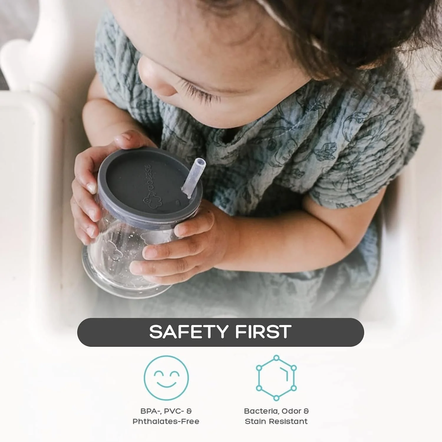 grabease Convertible Training Cups for Babies – BPA-Free (Grey) - Image 5