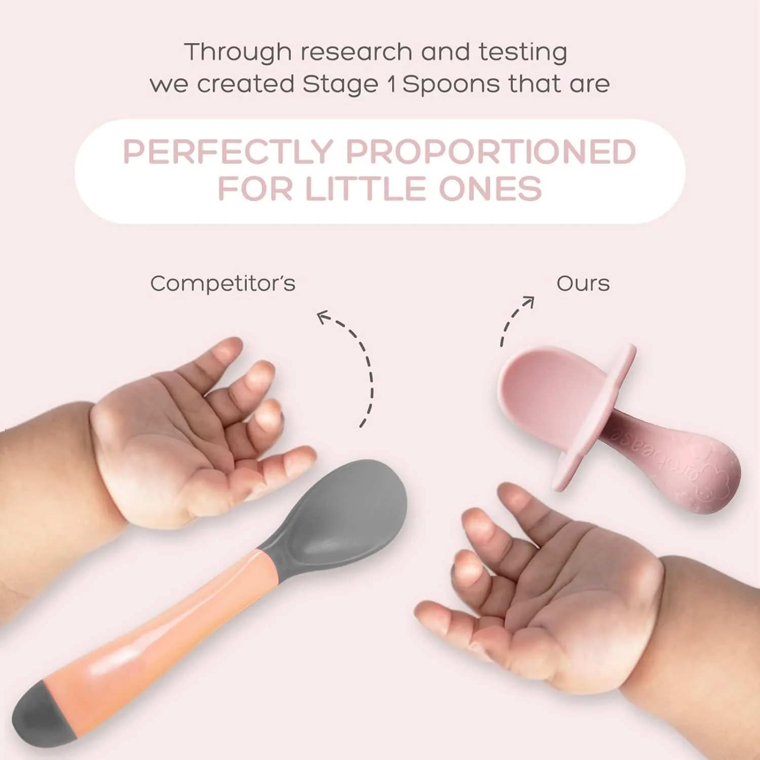Grabease Silicone Spoons 2-Pack (Blush Pink) - Image 4