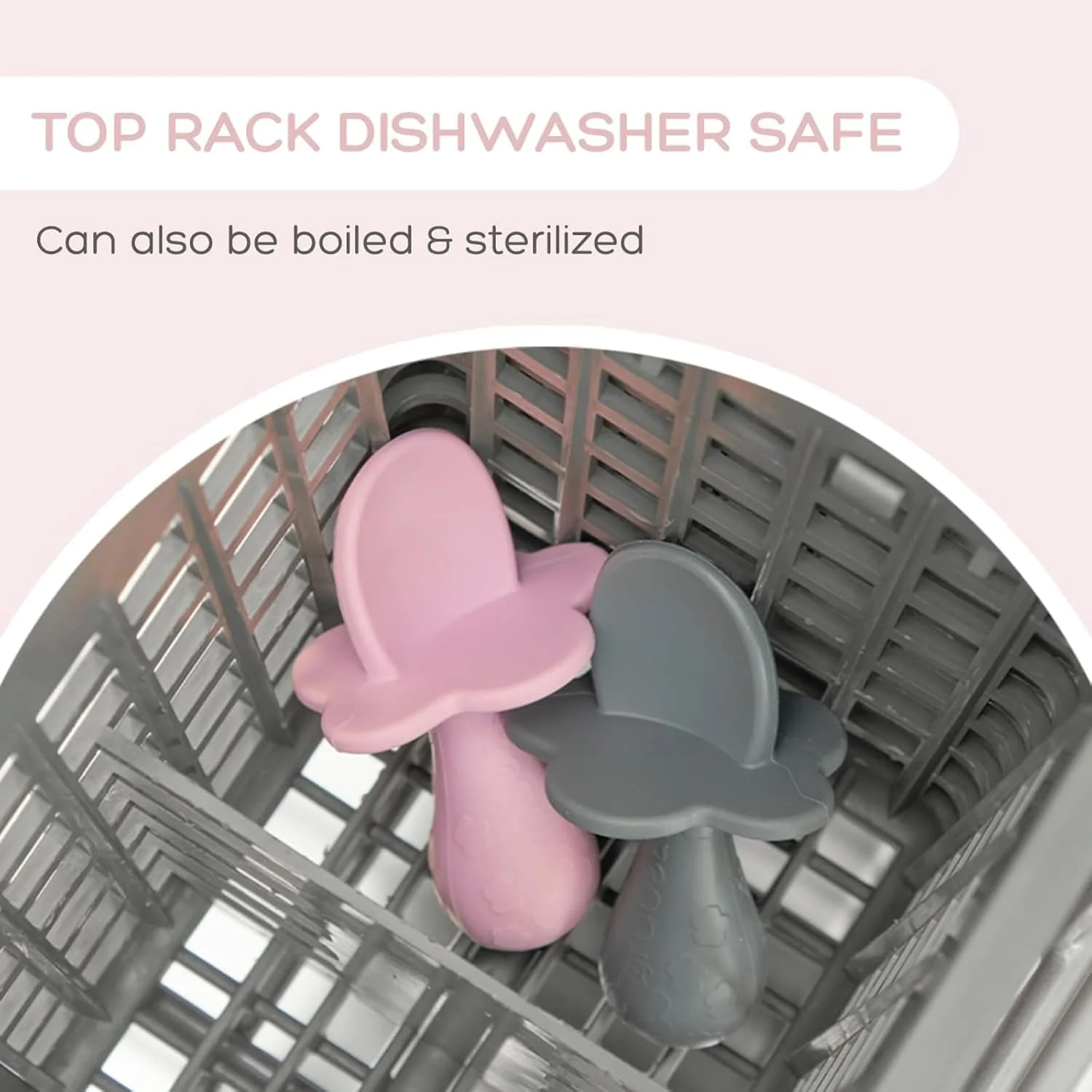 Grabease Silicone Spoons 2-Pack (Blush Pink) - Image 5