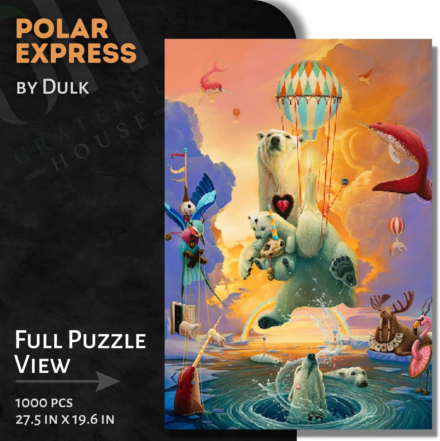 Grateful House Polar Express Jigsaw Puzzle - 1000 Piece - Image 2