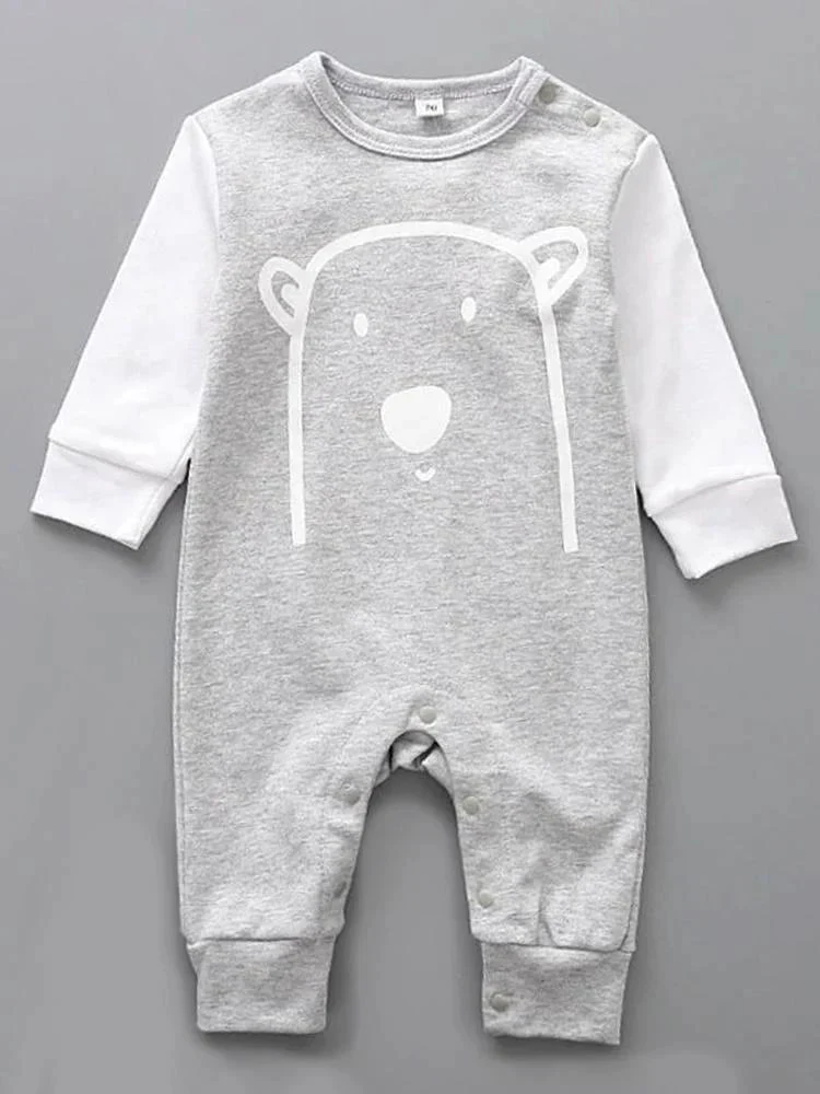 Grey Bear Baby Sleepsuit (Various Sizes) - Image 3