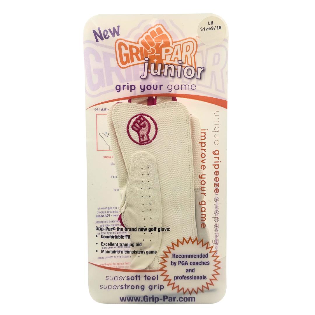 Grip-Par Junior Golf Glove - Pink/White (LH 9/10)