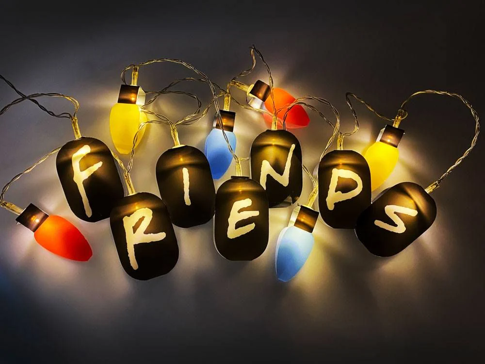 Groovy Uk Friends 2D String Lights - Black/Blue/Red/White/Yellow - Image 2