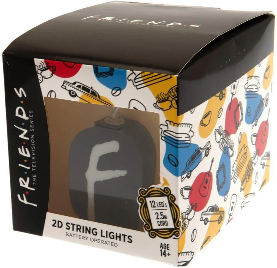 Groovy Uk Friends 2D String Lights - Black/Blue/Red/White/Yellow - Image 4