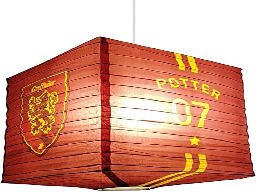 Groovy Uk Harry Potter Quidditch Cube Paper Shade, Black/Burgundy/Yellow - Image 4