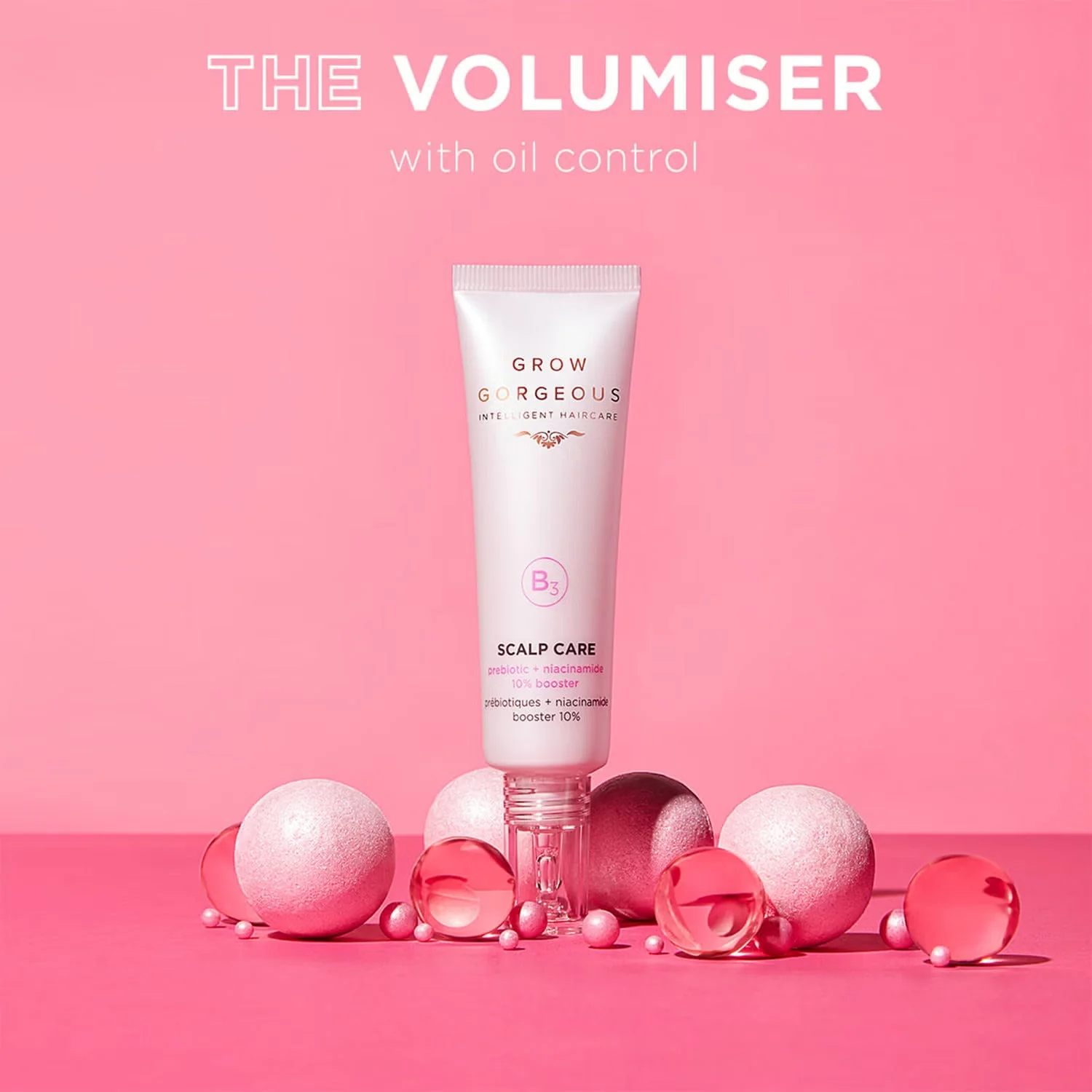 GROW GORGEOUS Scalp Care Volumising Niacinamide 10% Booster + Prebiotic - 30ML - Image 2