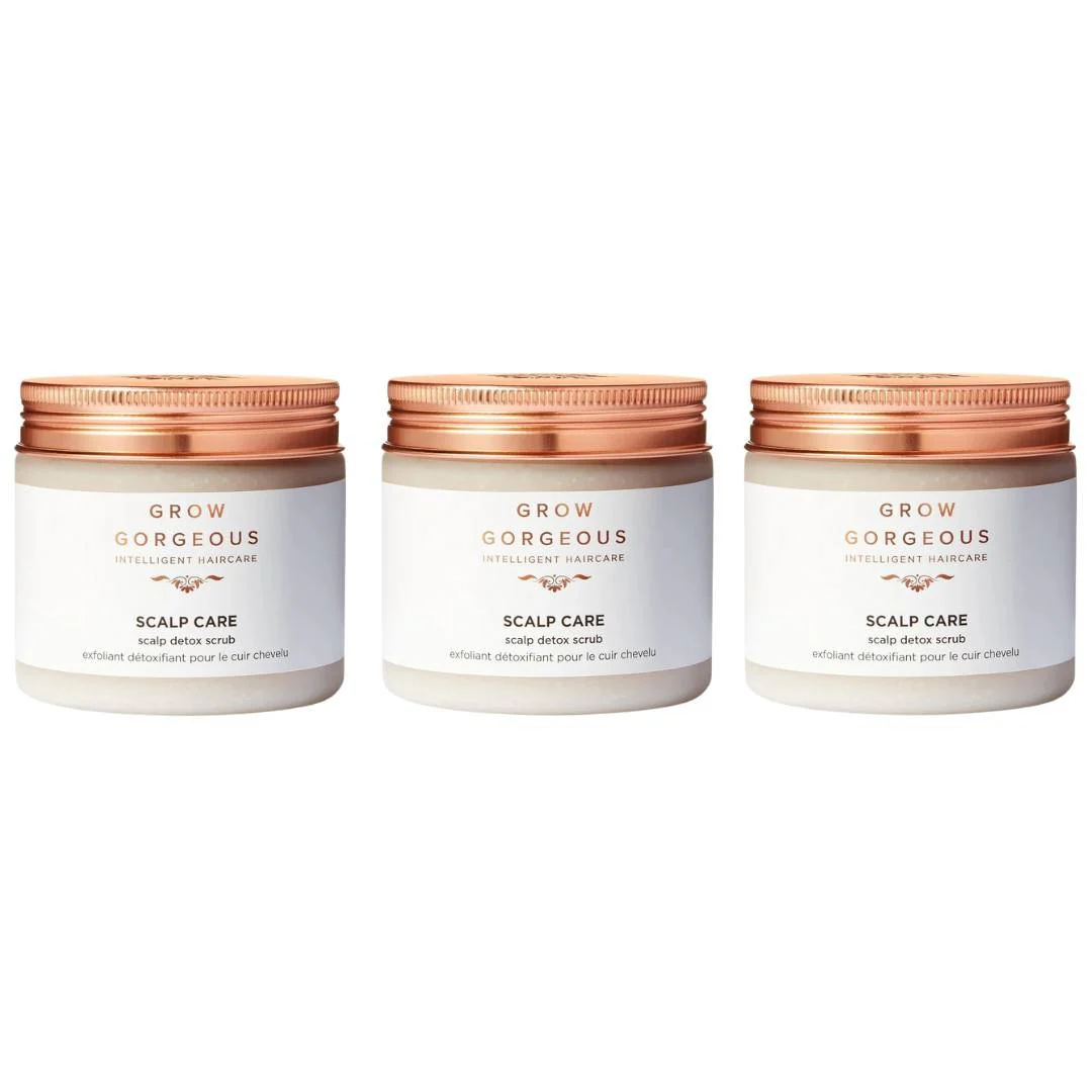 Grow Gorgeous Scalp Detox Scrub - 3x200ml