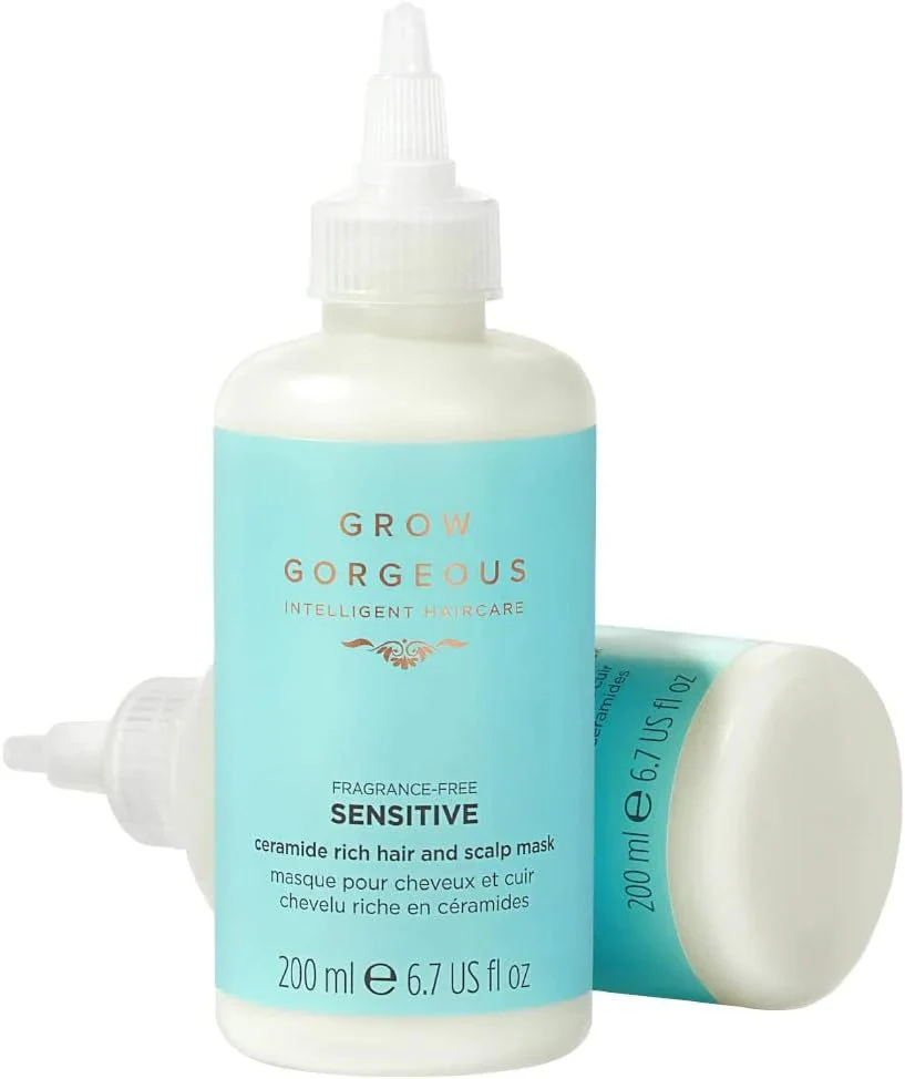 Grow Gorgeous Sensitive Fragrance Free Ceramide Rich Hair & Scalp Mask - 3x200ml - Image 2