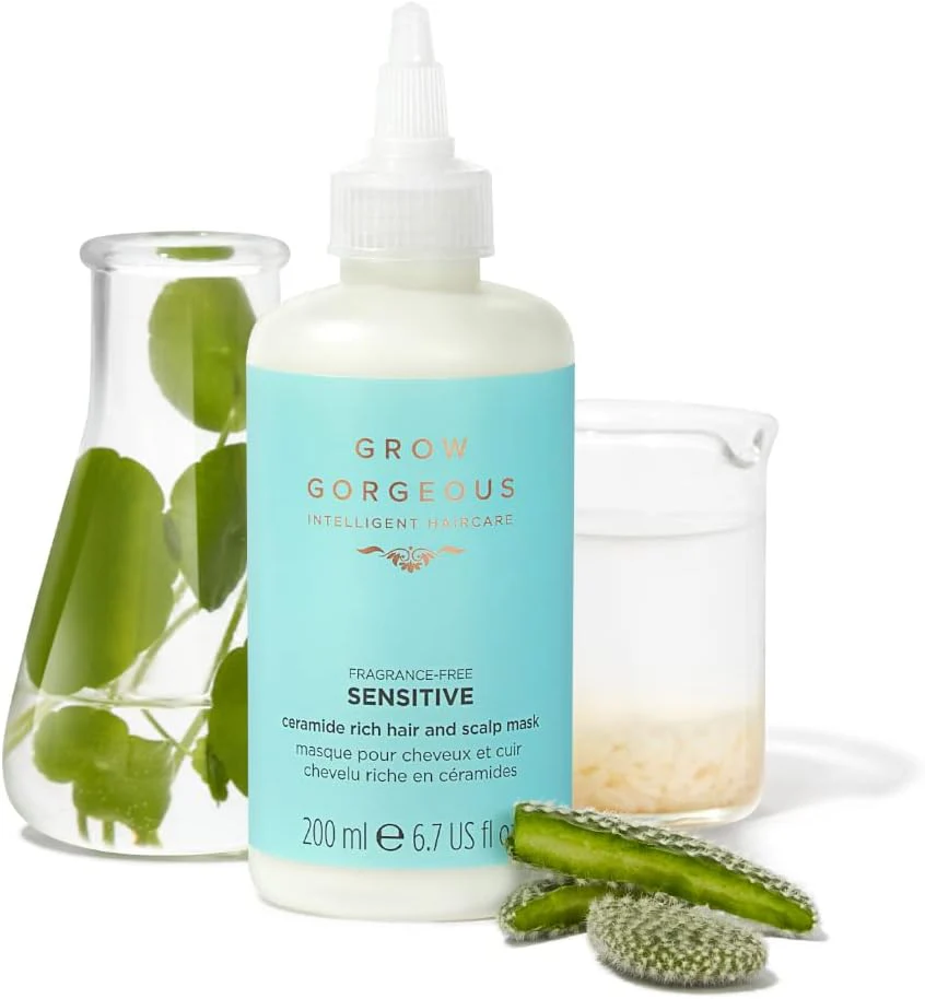 Grow Gorgeous Sensitive Fragrance Free Ceramide Rich Hair & Scalp Mask - 200ml - Image 4