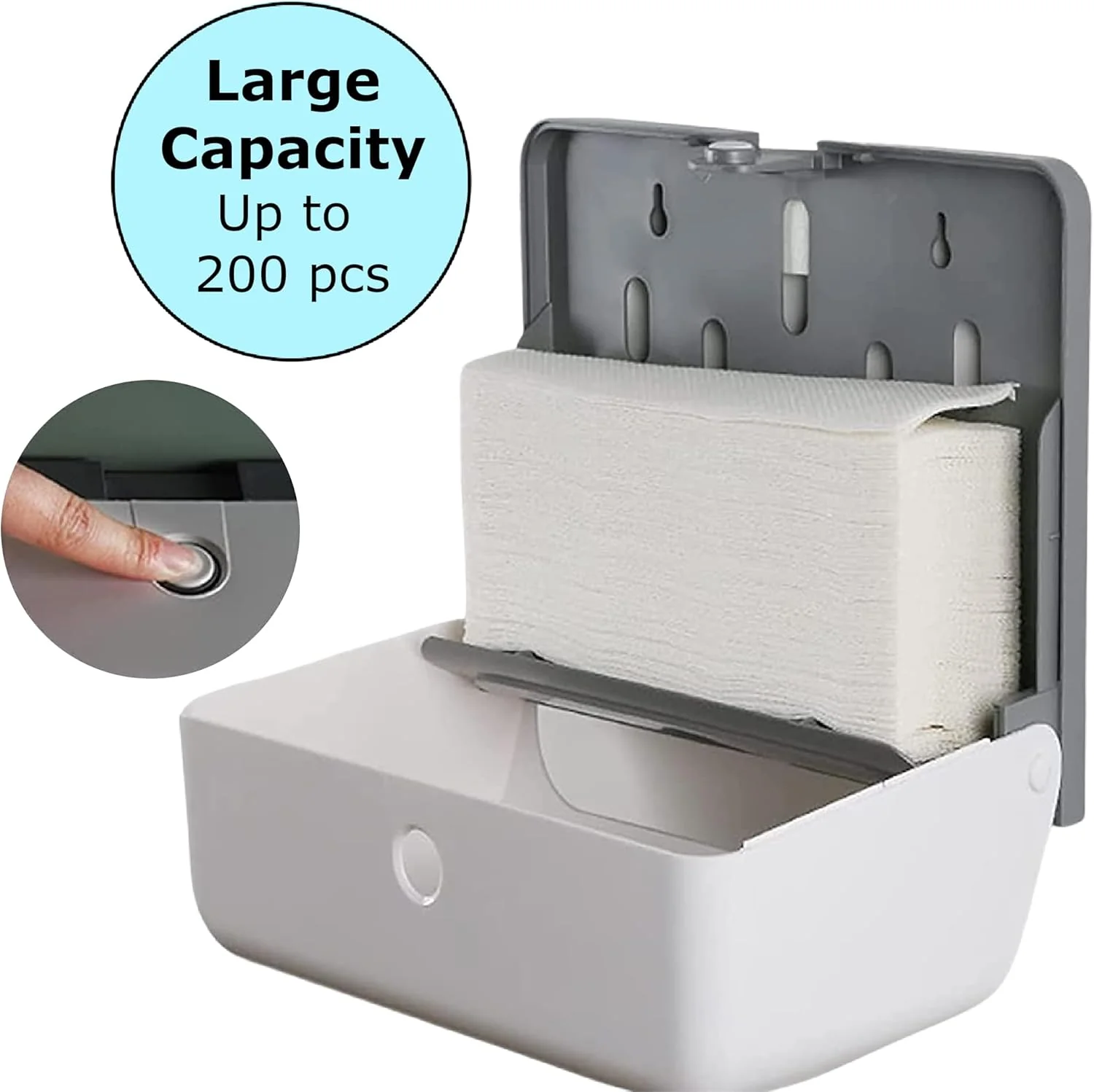 GUSTO Manual Paper Towel Dispenser - 200 Sheets - Image 3