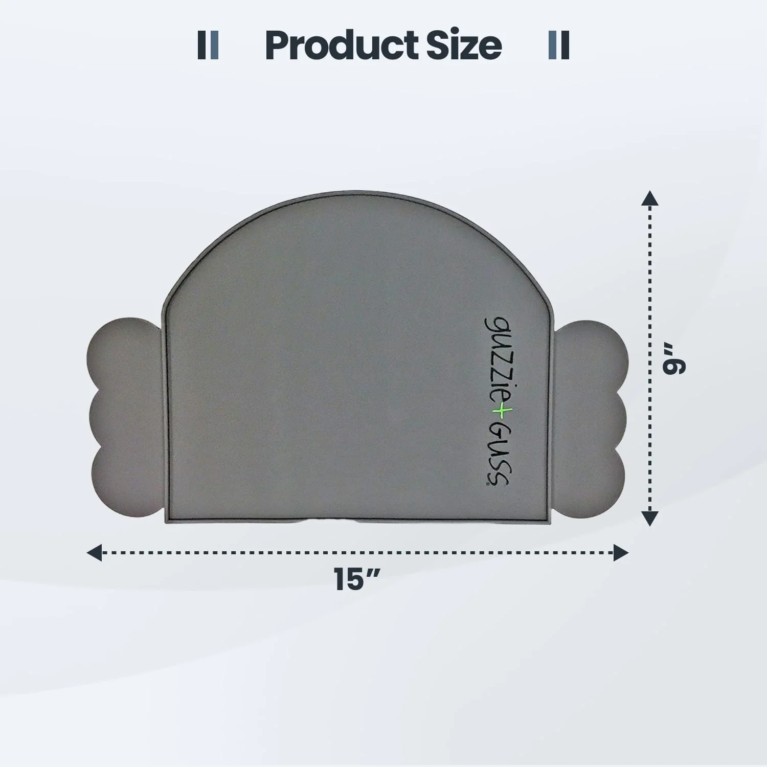 guzzie+Guss Perch Silicone Table Chair Placemat (Grey) - Image 3