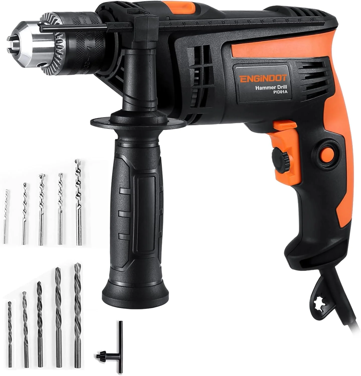 Hammer Drill, ENGiNDOT 710W Corded Impact Drill 2 IN1