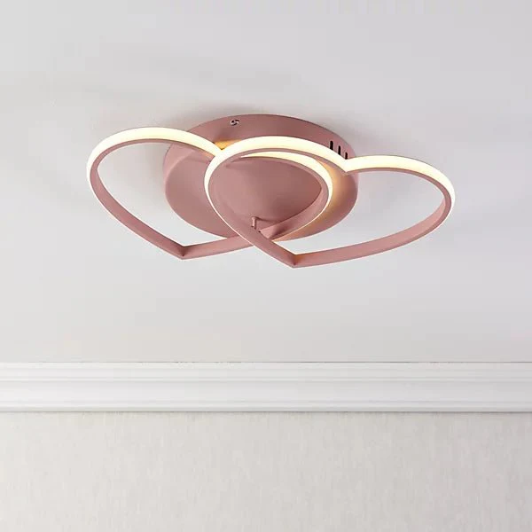 Harbour Studio Heart Steel Pink LED Ceiling light - Image 3